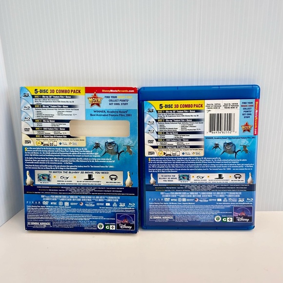 Finding Nemo 3D Blu-ray DVD 5-Disc Set Ultimate Edition Lenticular Slipcover - Picture 2 of 12